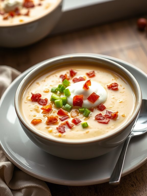 creamy garlic potato soup