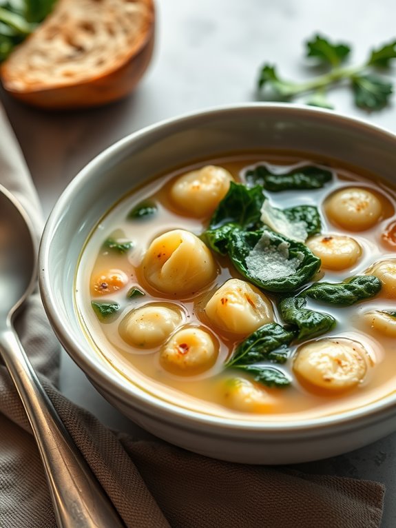 creamy gnocchi kale soup