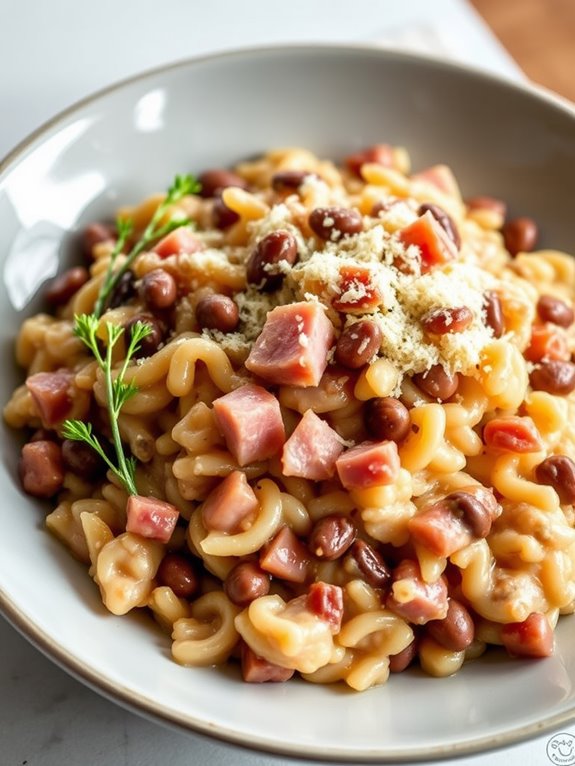 creamy ham and beans