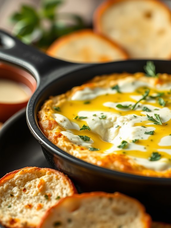 creamy herb infused cheese dip