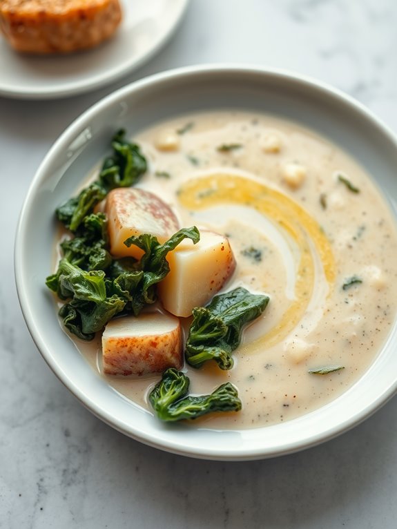 creamy kale potato soup