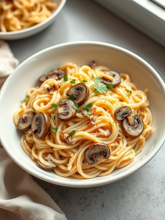 creamy mushroom orzo recipe