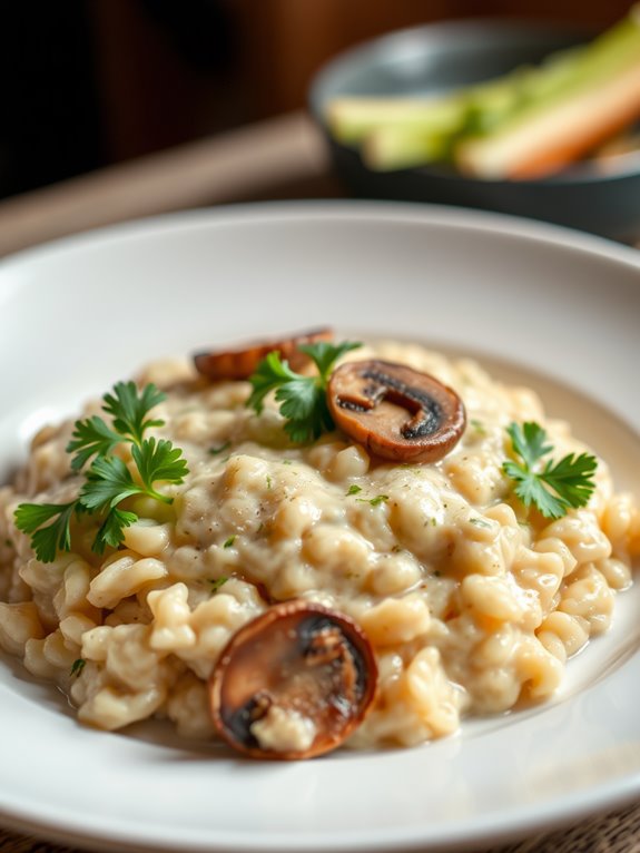 creamy mushroom risotto recipe