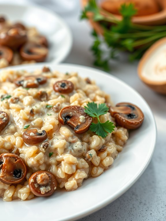 creamy mushroom risotto recipe