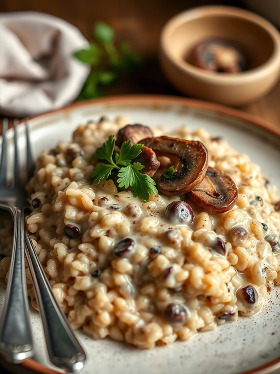 creamy mushroom risotto recipe