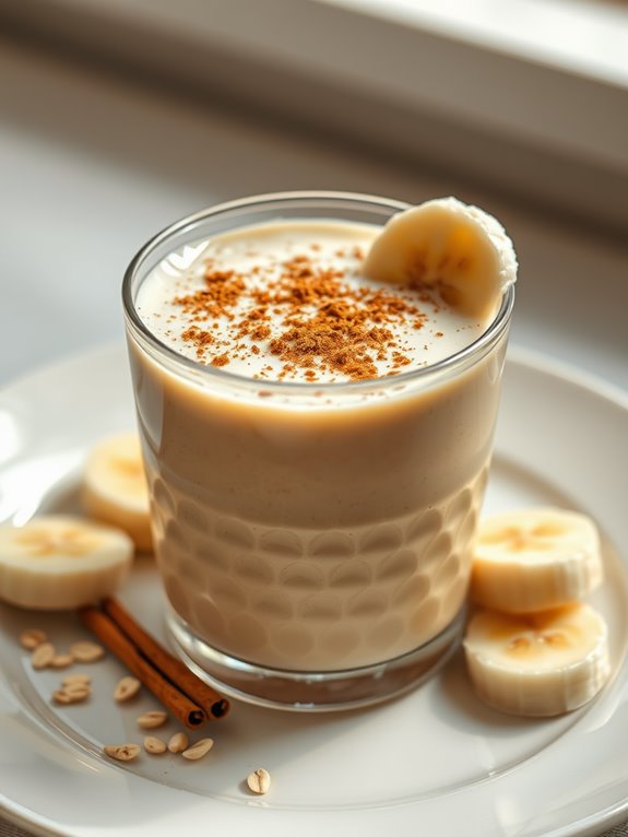 creamy oatmeal smoothie blend