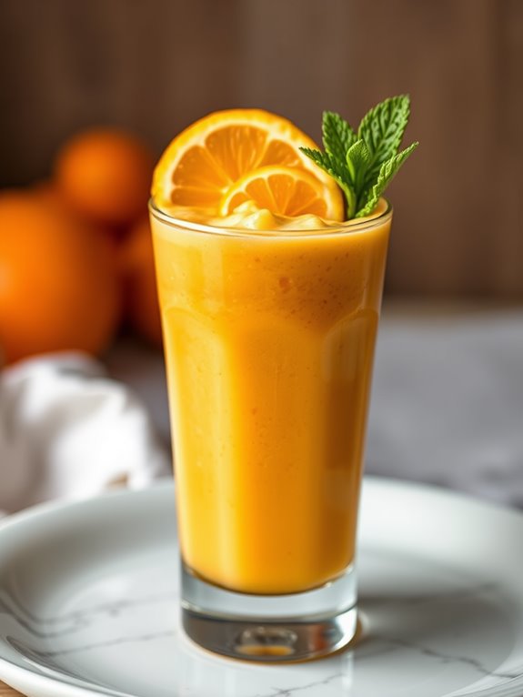 creamy orange smoothie delight