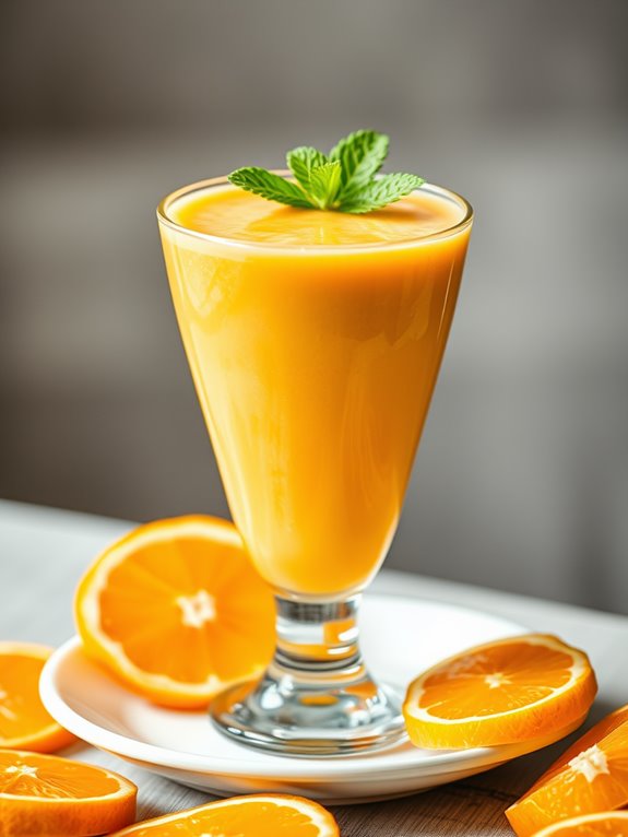 creamy orange smoothie delight