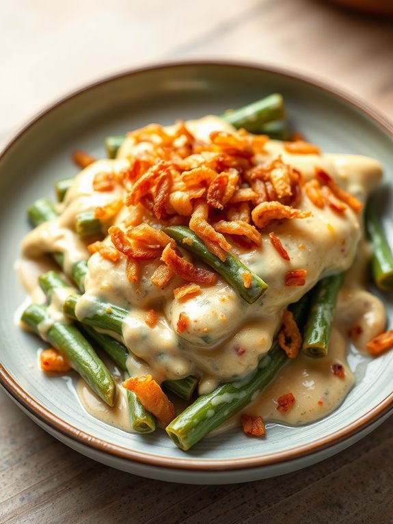 creamy parmesan green beans