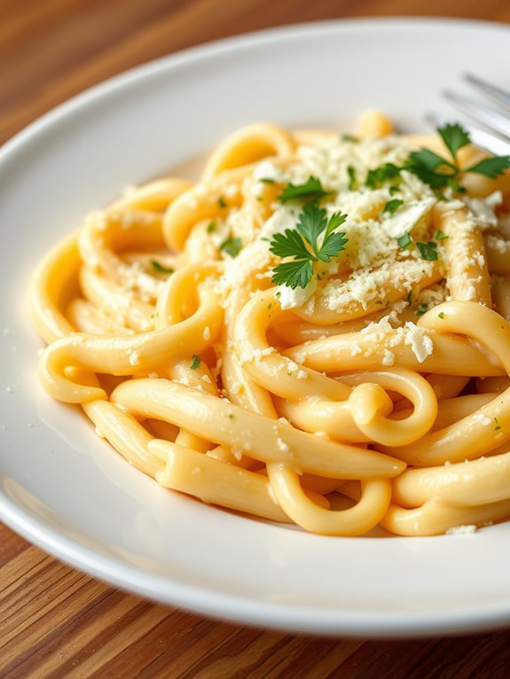 creamy pasta with cheese