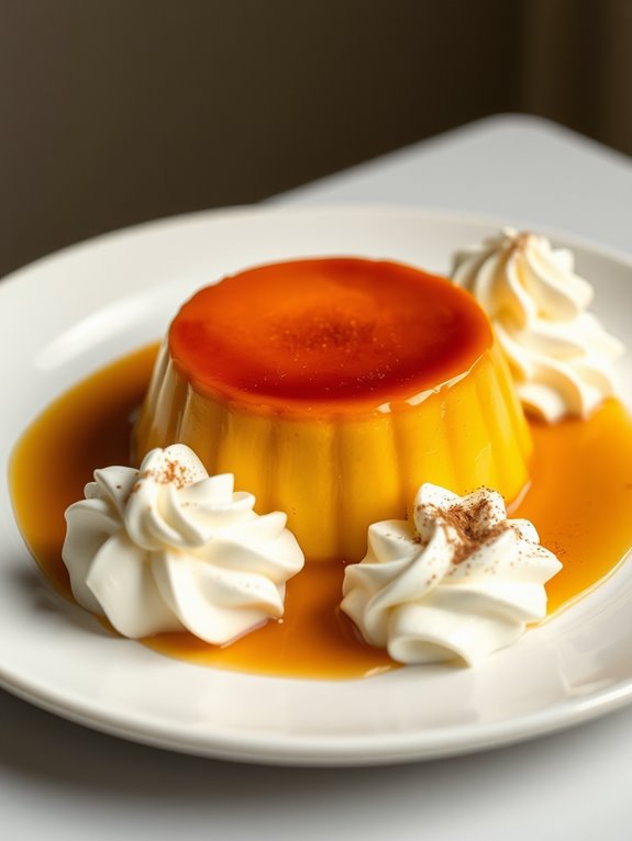 creamy pumpkin custard dessert