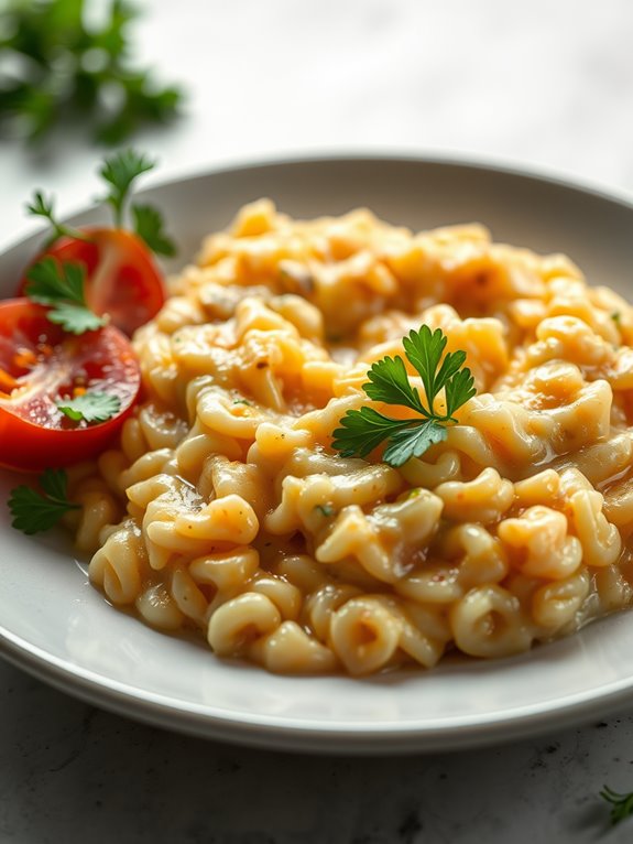 creamy rice dish preparation