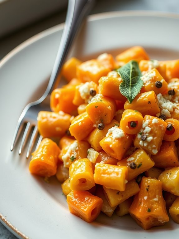 creamy sage infused macaroni dish