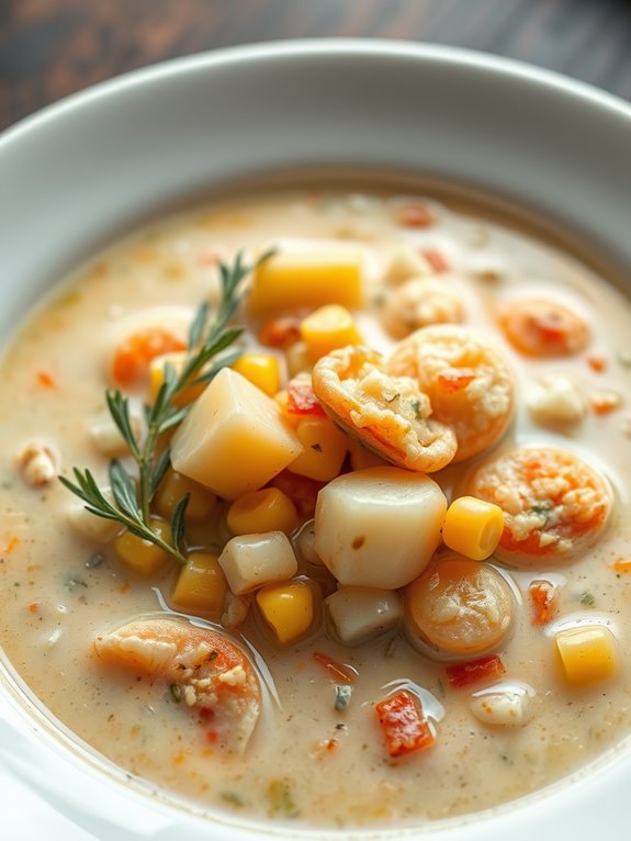 creamy seafood soup recipe