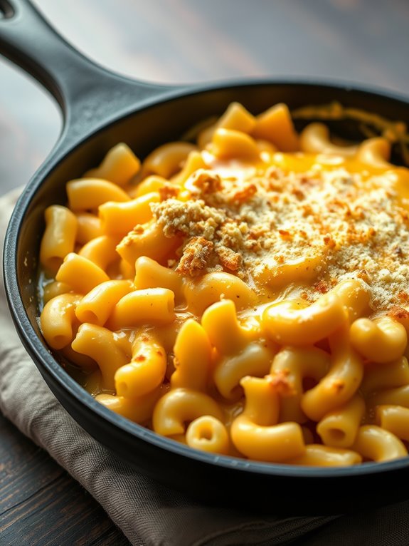 creamy skillet macaroni dish