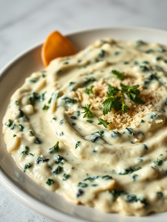 creamy spinach artichoke dip