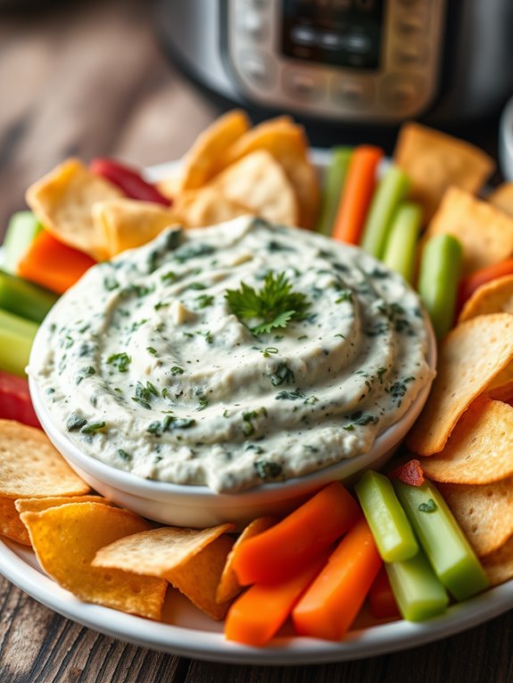 creamy spinach artichoke dip