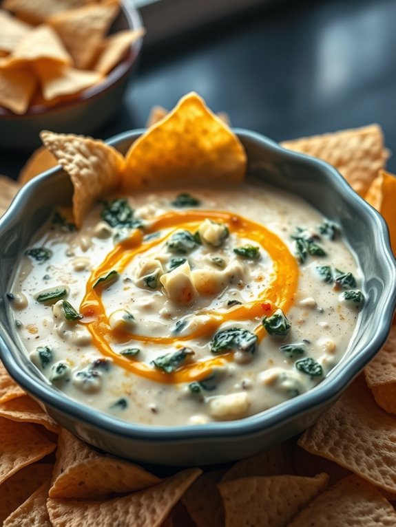 creamy spinach artichoke dip