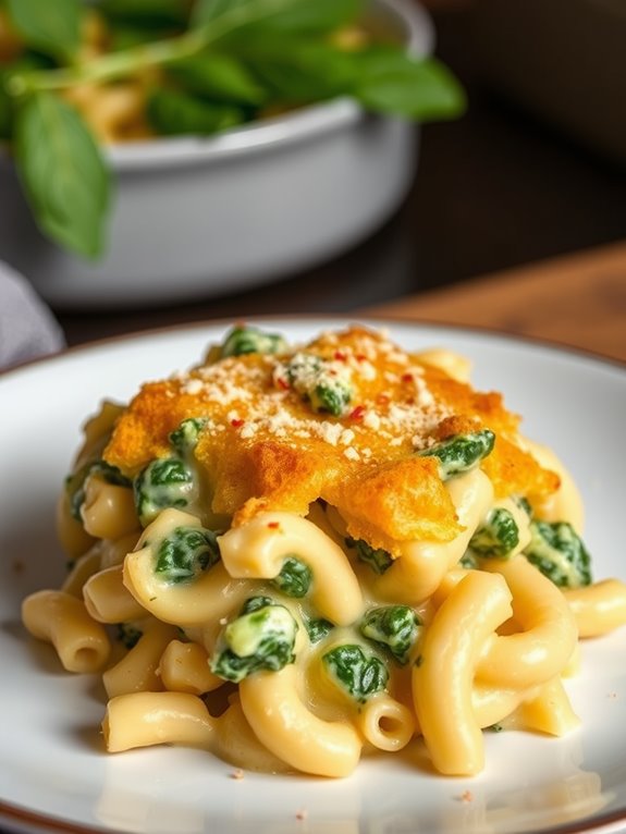 creamy spinach artichoke pasta