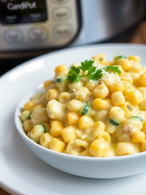 creamy sweet corn zucchini