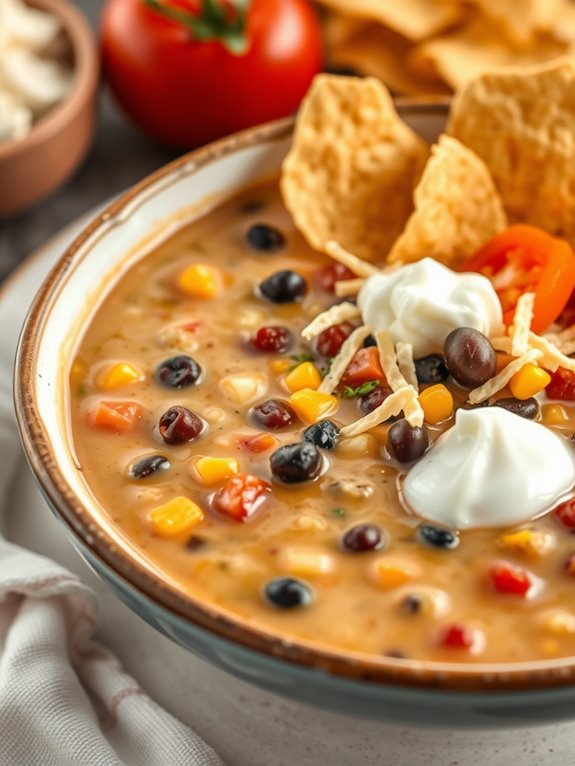 creamy taco soup recipe