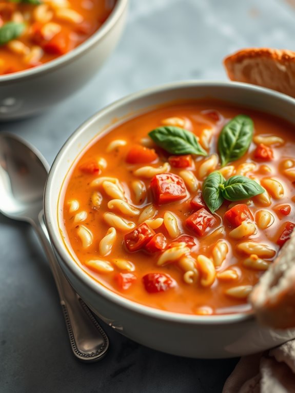 creamy tomato orzo soup