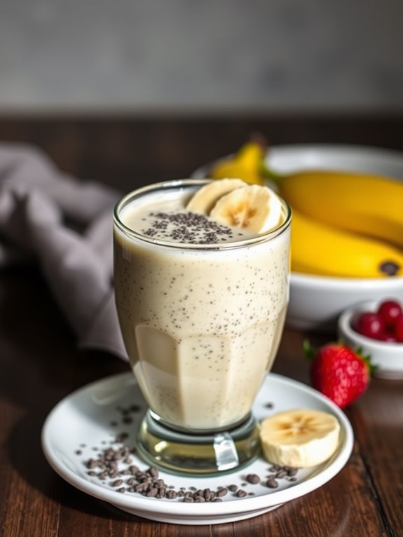 creamy vanilla chia smoothie