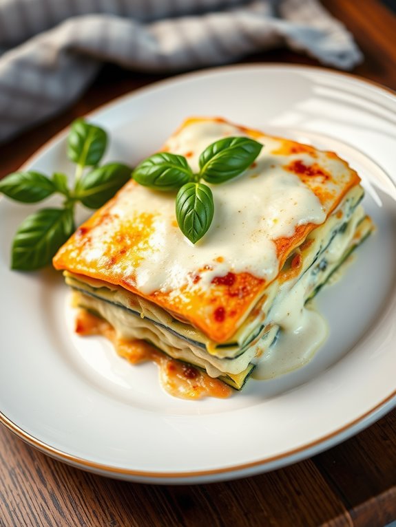 creamy zucchini lasagna recipe