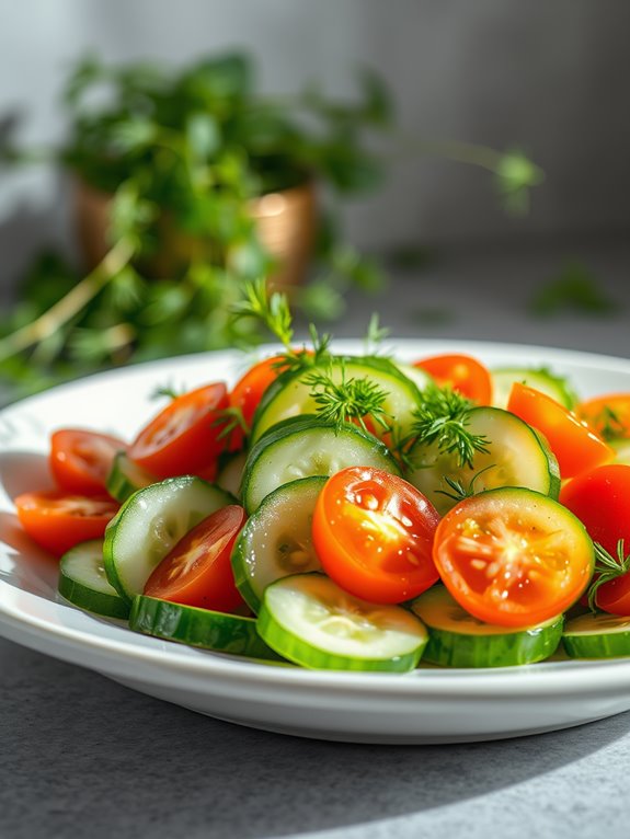 crisp and refreshing salad