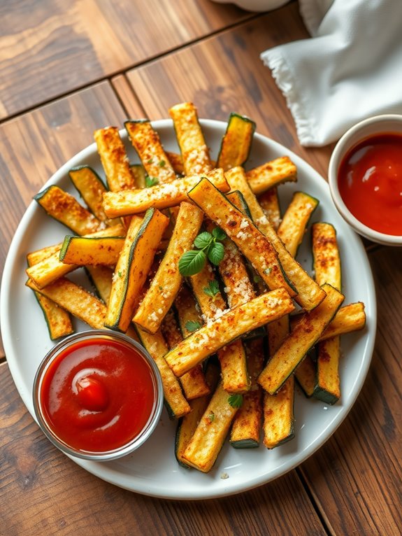 crispy baked zucchini fries