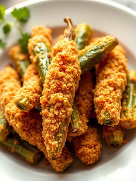 crispy cornmeal fried okra