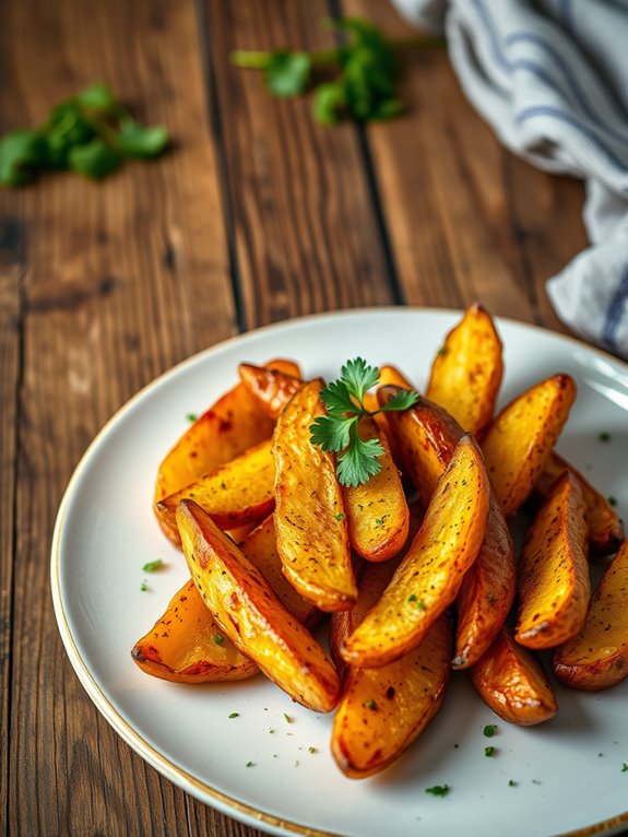 crispy flavorful potato wedges