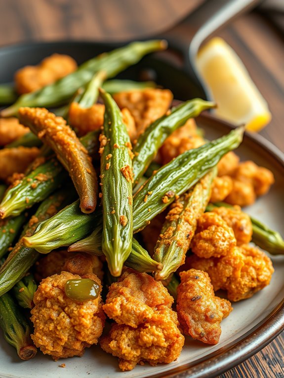 crispy gluten free okra recipe