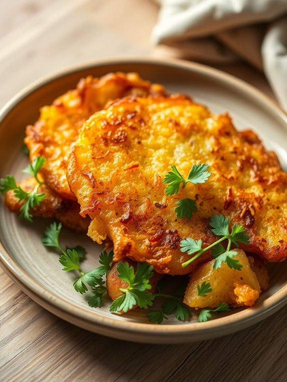 crispy golden brown potatoes