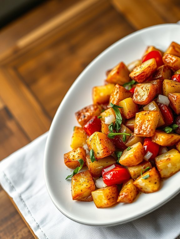 crispy red potato dish