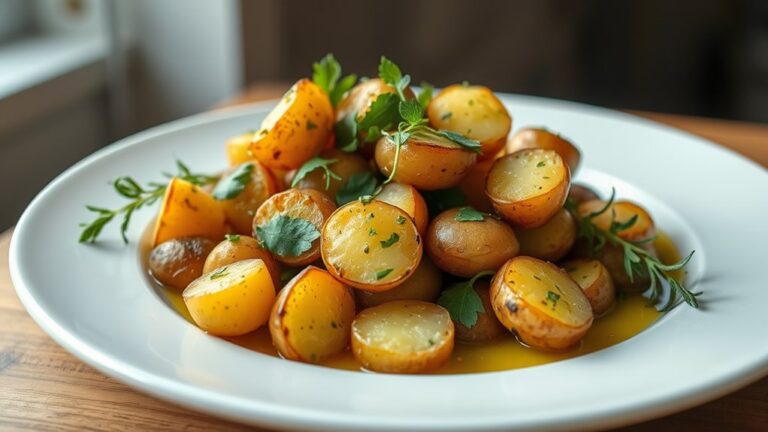 crispy seasoned mini potatoes