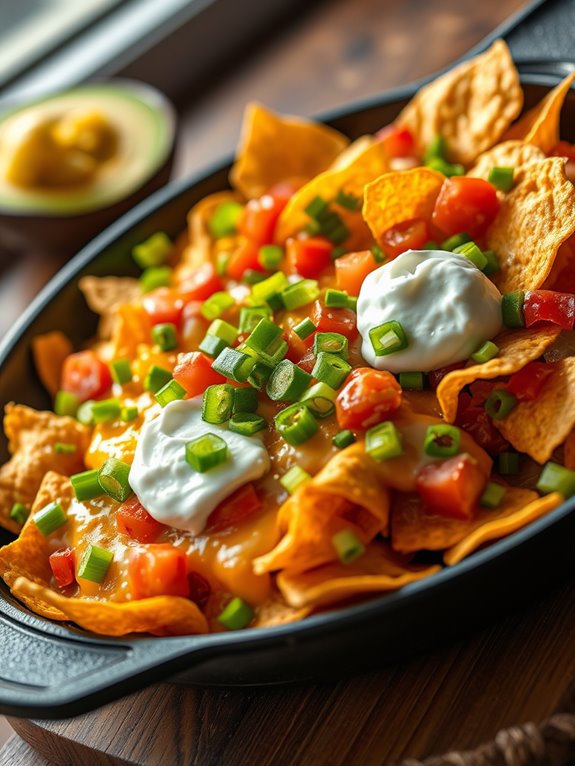 crispy skillet nacho delight