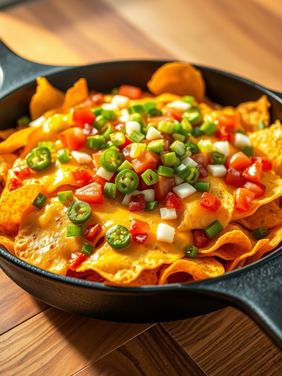 crispy skillet nachos recipe