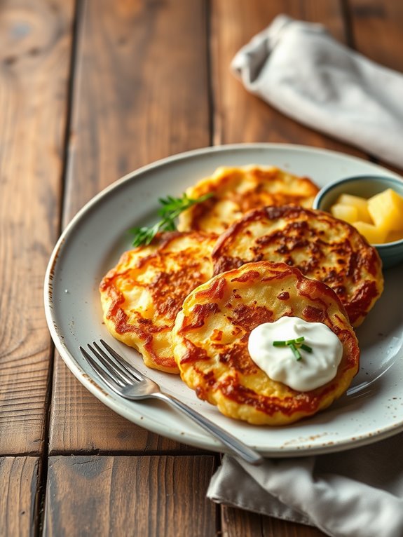 crispy skillet potato pancakes