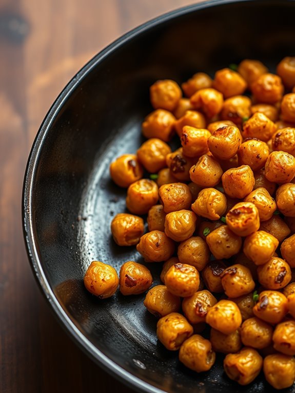 crunchy seasoned chickpea snack