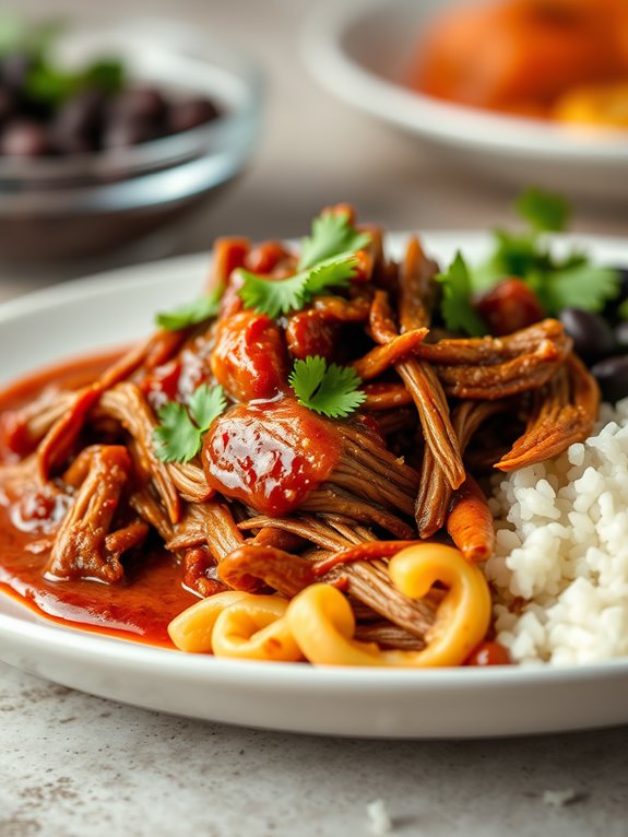 cuban shredded beef dish