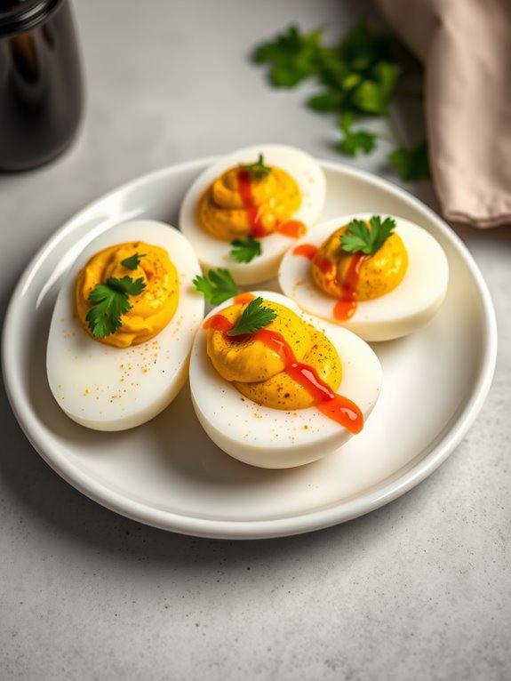 curry flavored deviled eggs