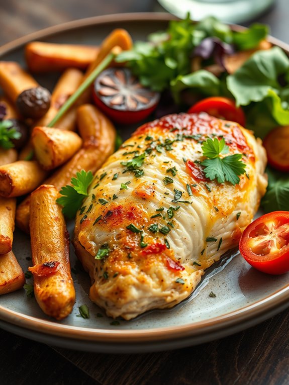 dairy free garlic parmesan chicken