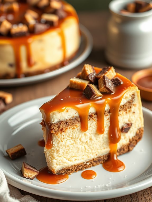 decadent caramel cheesecake delight