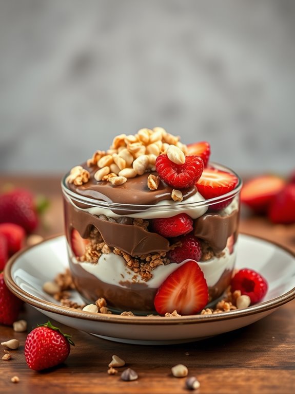 decadent chocolate hazelnut dessert