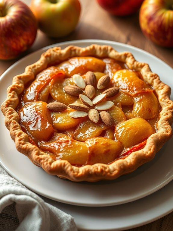 delicious almond apple pie