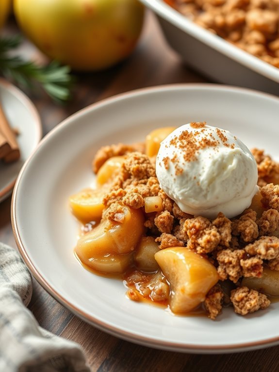 delicious baked apple dessert