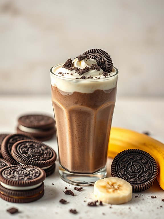 delicious banana cookie smoothie