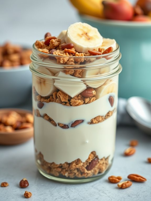 delicious banana nut parfait