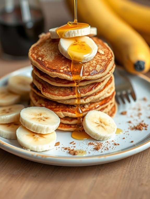 delicious banana oat pancakes